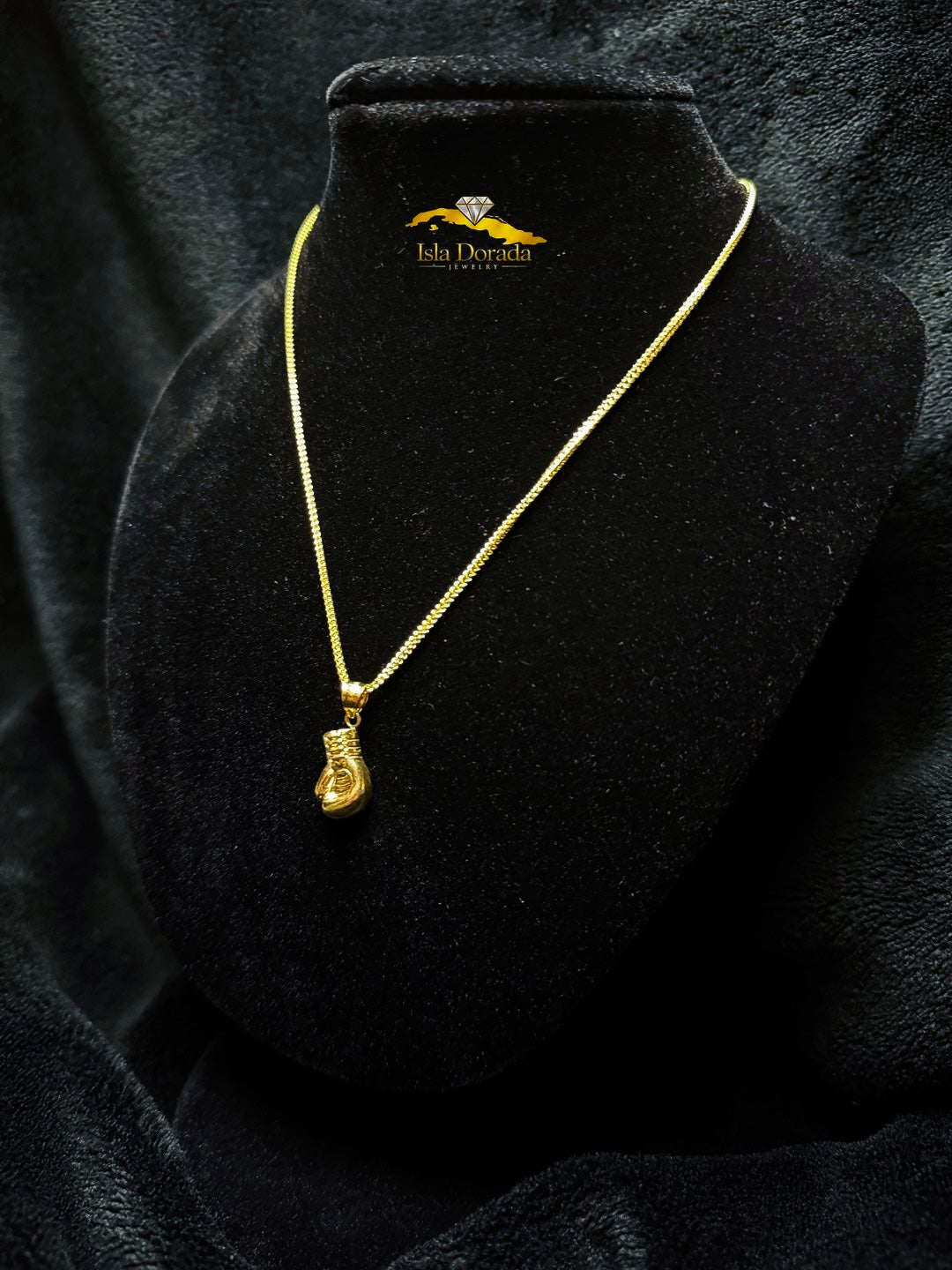 ✨10K Franco Chain (2mm x 24") with Boxing Glove Pendant✨